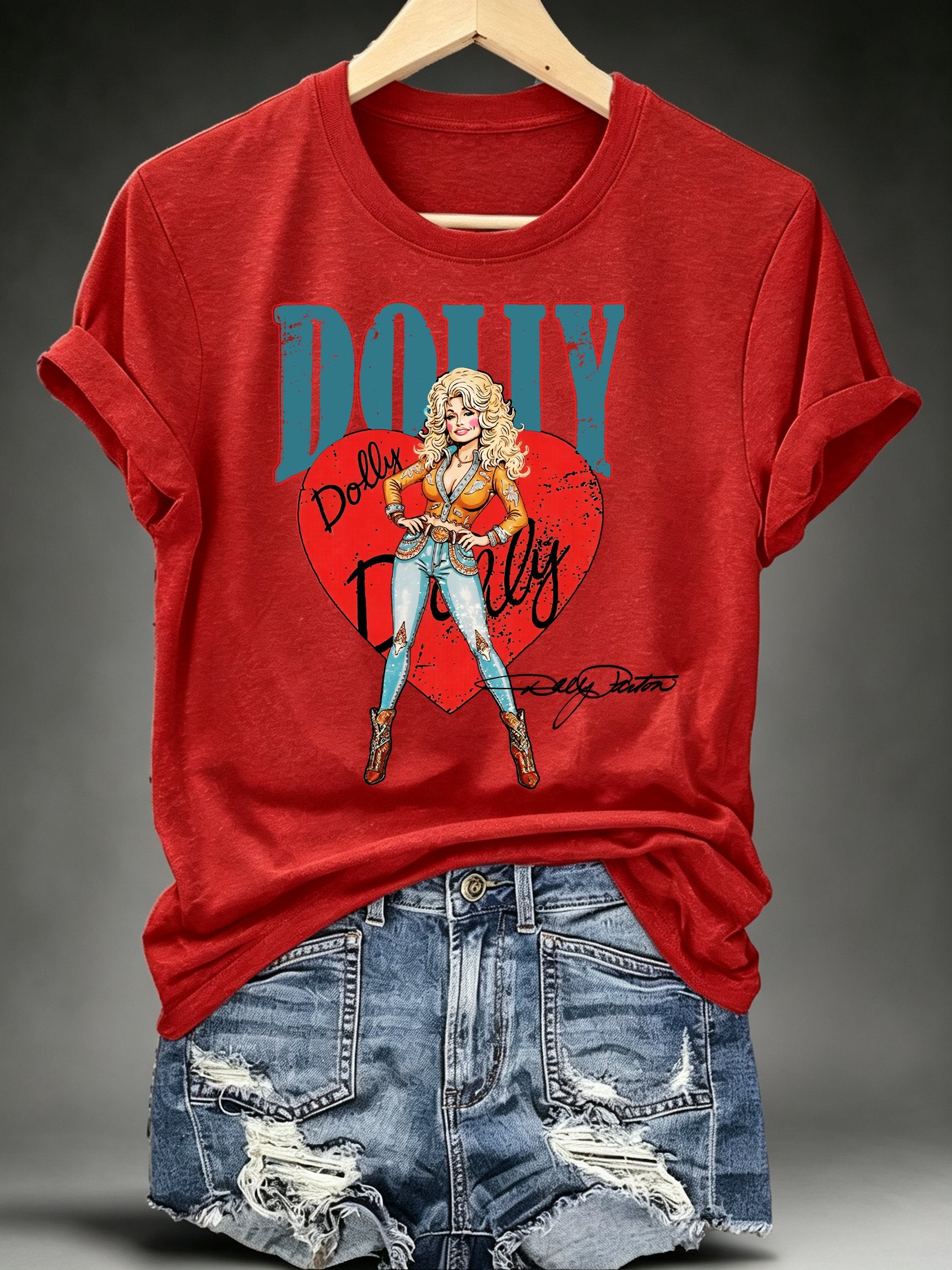 Women's Vintage Country Music Tribute Parton Tour T-Shirt