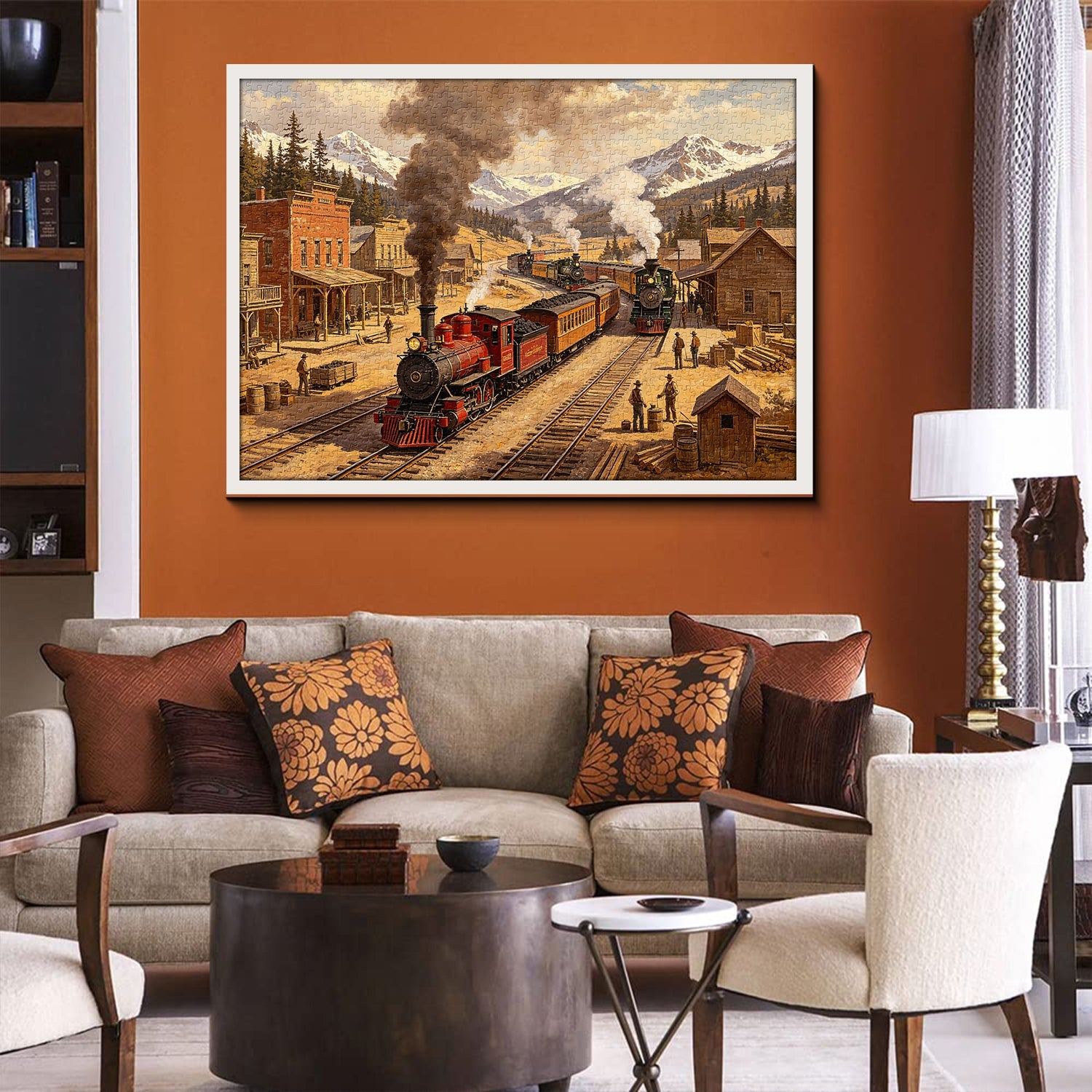 Trains of the Gold Rush Jigsaw Puzzle 1000 Pieces