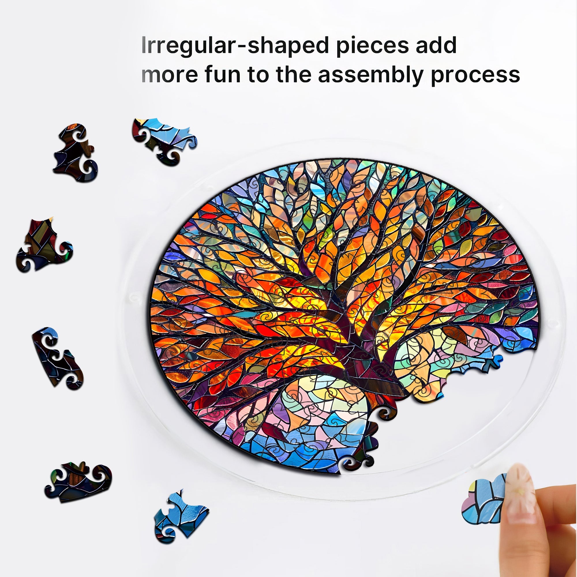 Acrylic Jigsaw Puzzle Suncatcher 80 Pieces