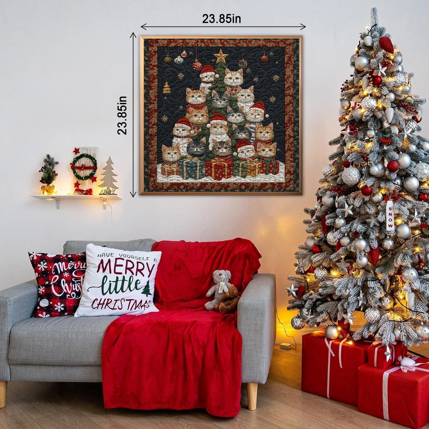 Cat Christmas Tree Jigsaw Puzzle 1000 Piece