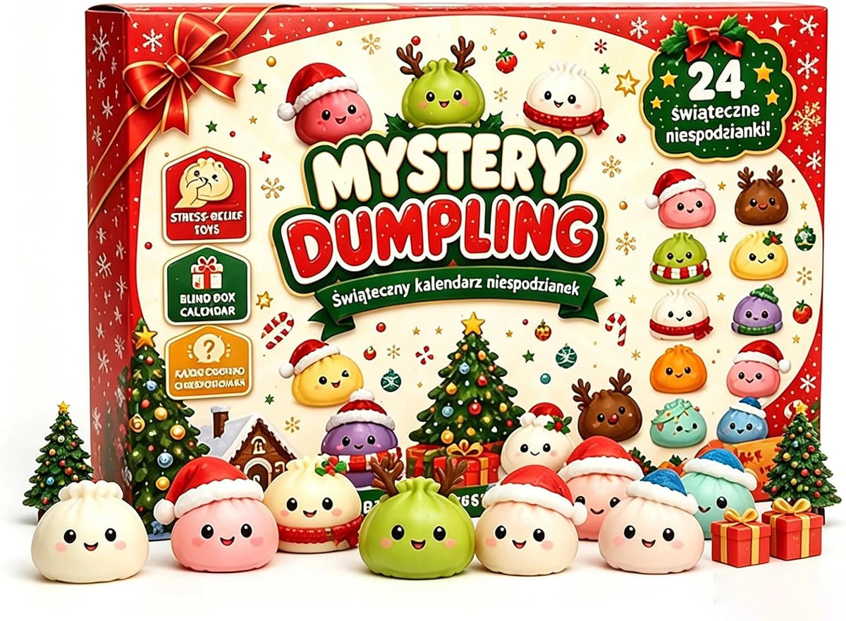 2026 Christmas Dumpling Squishy Advent Calendar - 24-Day Countdown