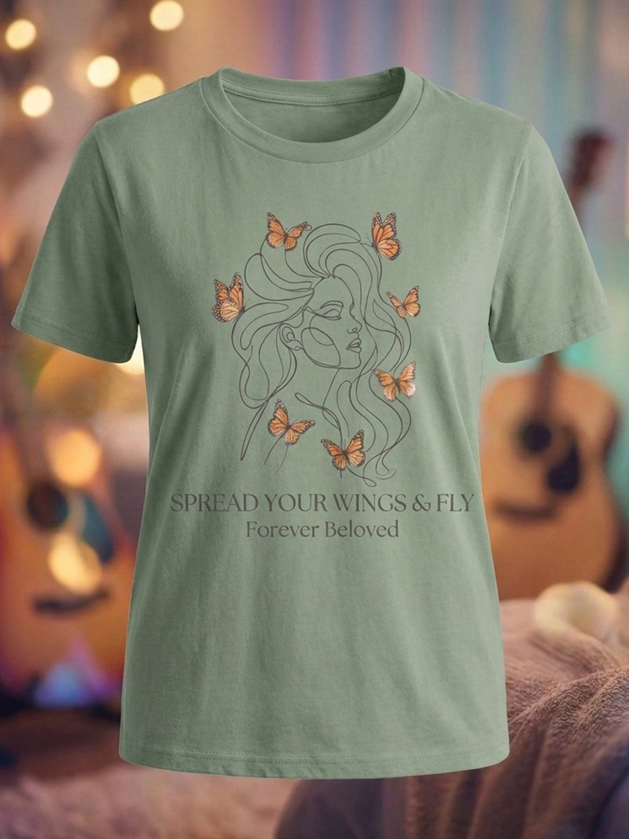 Women's Dolly Parton Tribute Print Short-Sleeve T-Shirt