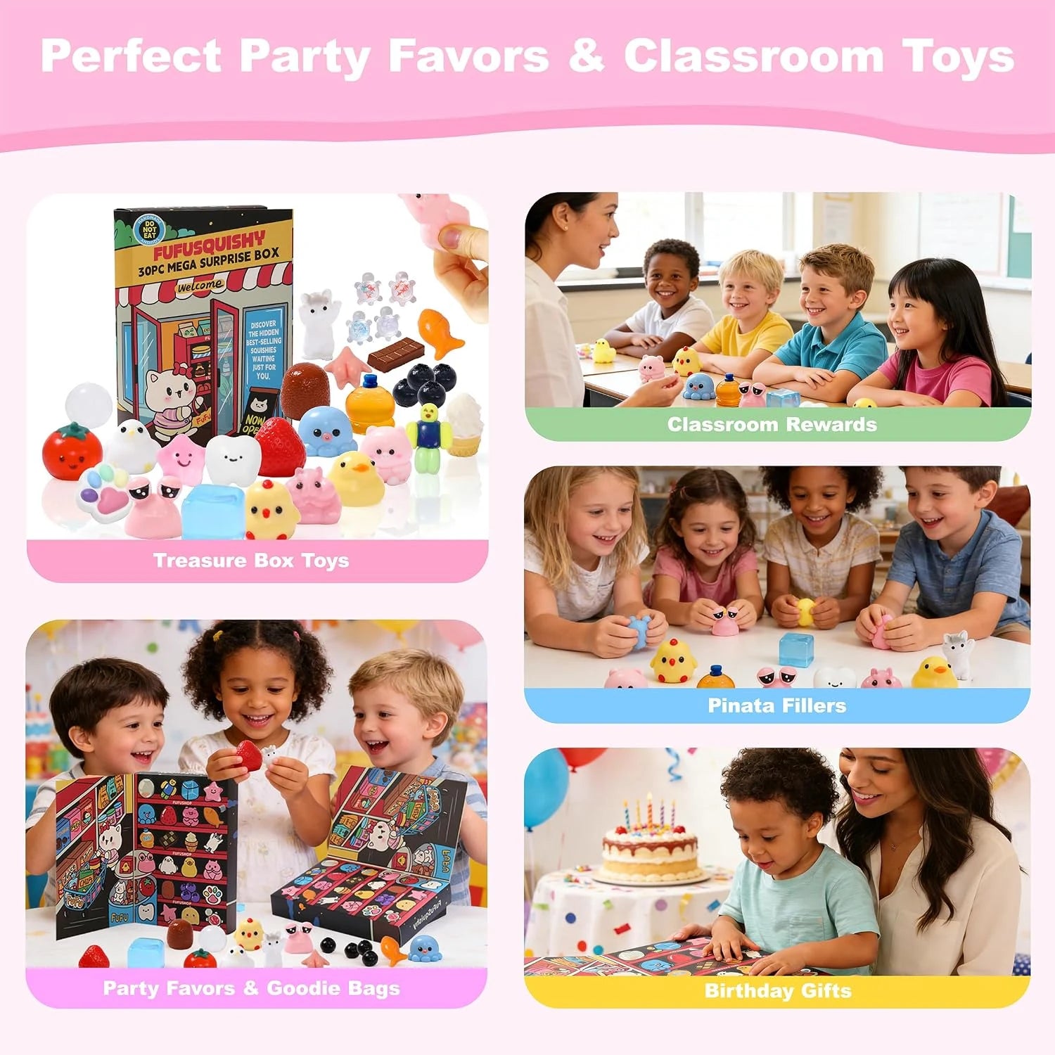 FUFU 30-Piece Taba Squishy Surprise Box