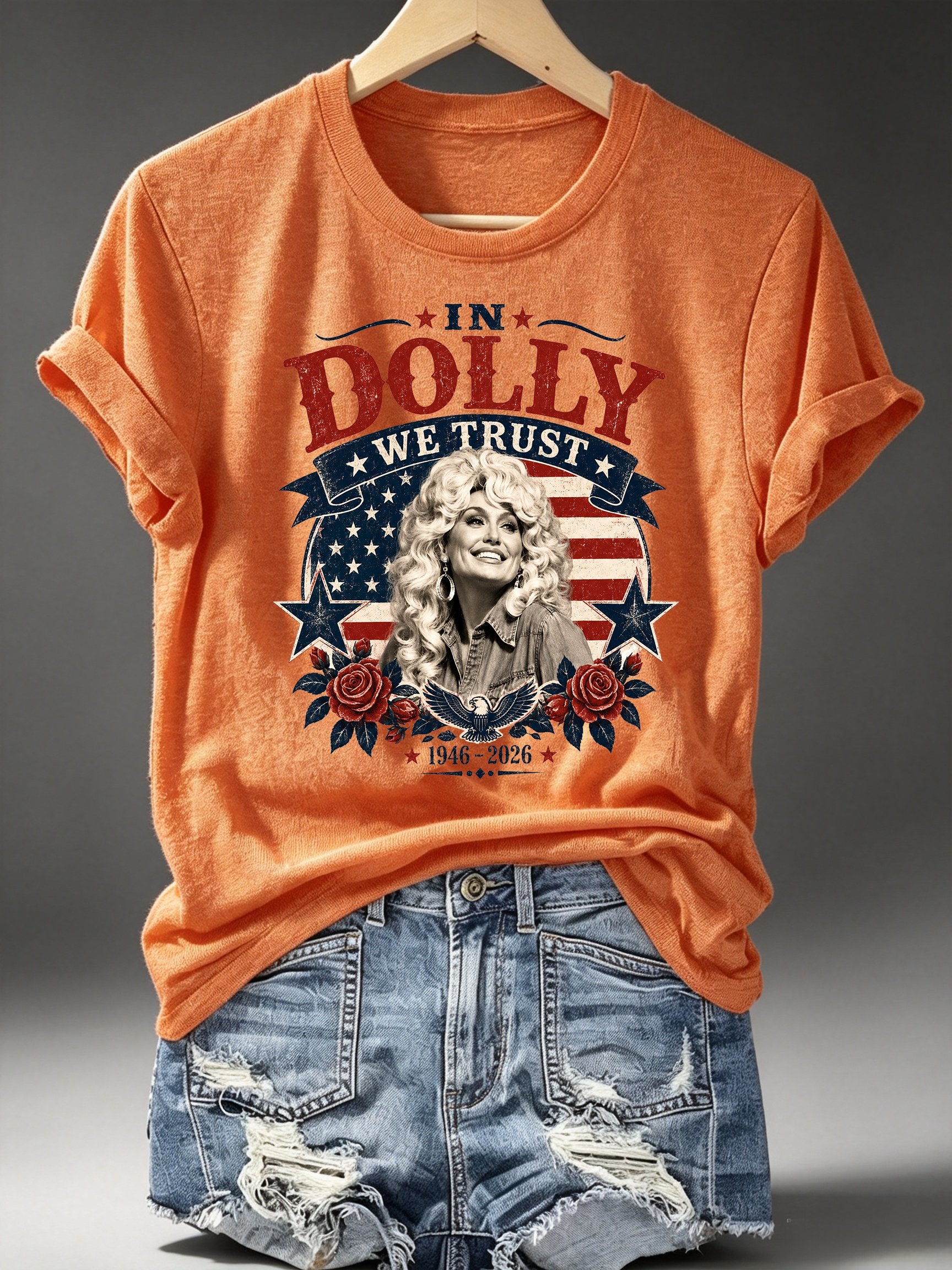 Women's Vintage Country Music Tribute Parton Tour T-Shirt