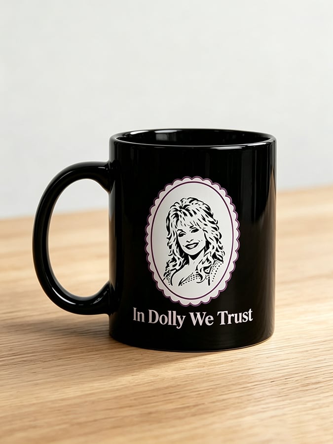 Retro Country Music Legend Tribute Print Mug