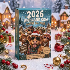 2026 Winter Season Highland Cow Advent Calendar