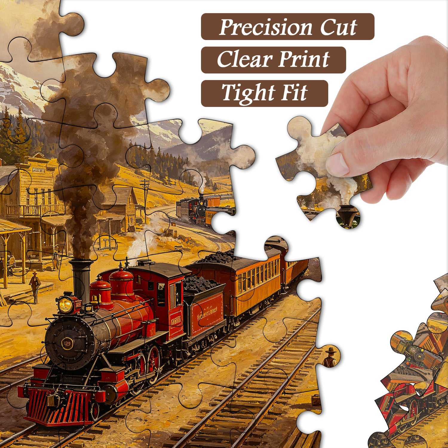 Trains of the Gold Rush Jigsaw Puzzle 1000 Pieces