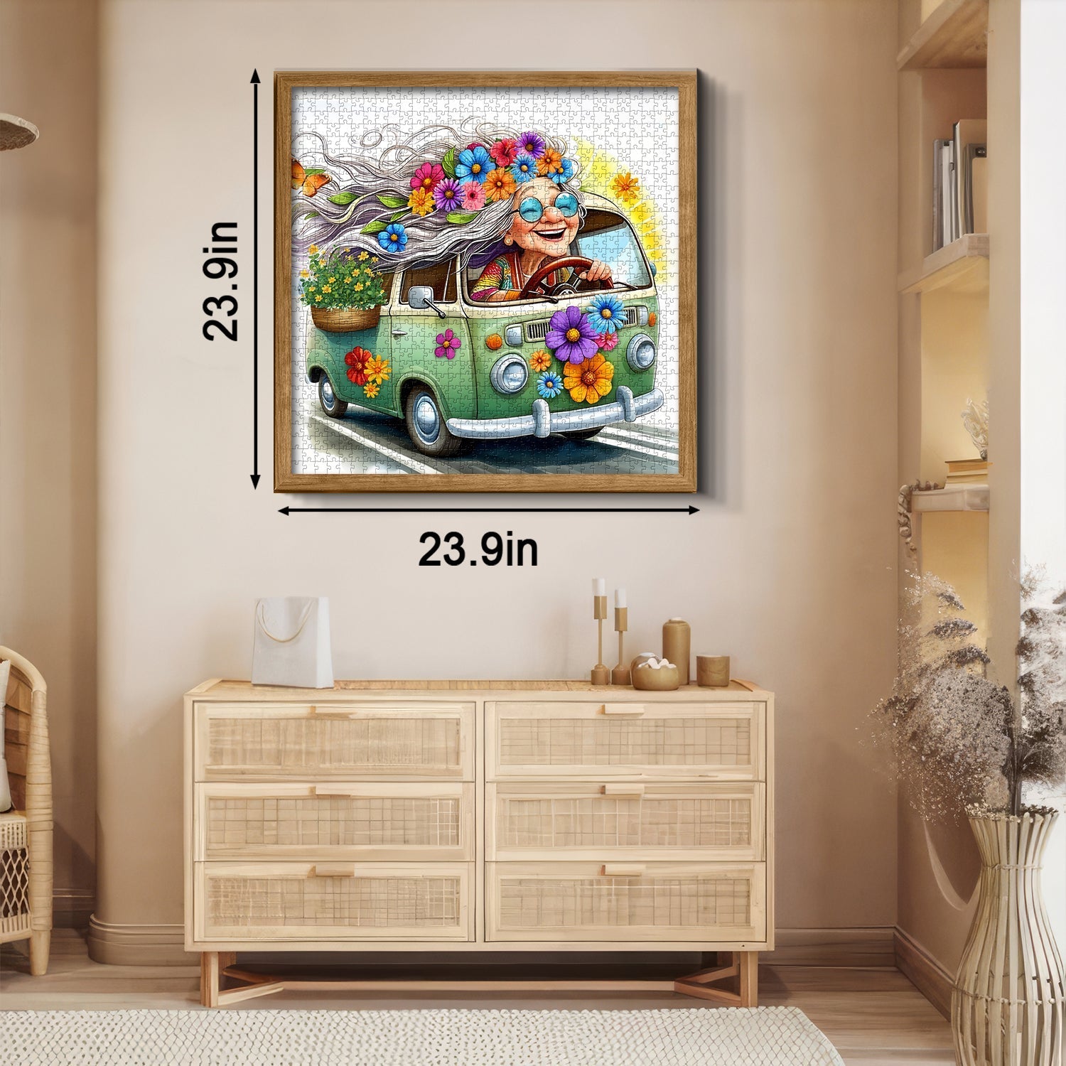 Granny’s Flower Van Jigsaw Puzzles 1000 Pieces