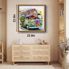 Granny’s Flower Van Jigsaw Puzzles 1000 Pieces
