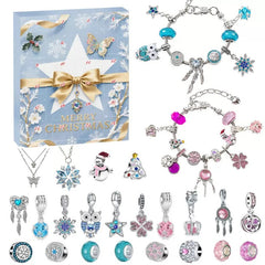 24 Pcs DIY Christmas Advent Calendar Bracelets Set  STAR