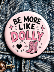 Forever Our Queen of Country Print Button