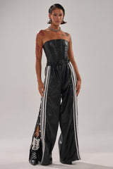 SEE YOU NEXT YEAR PU JUMPSUIT