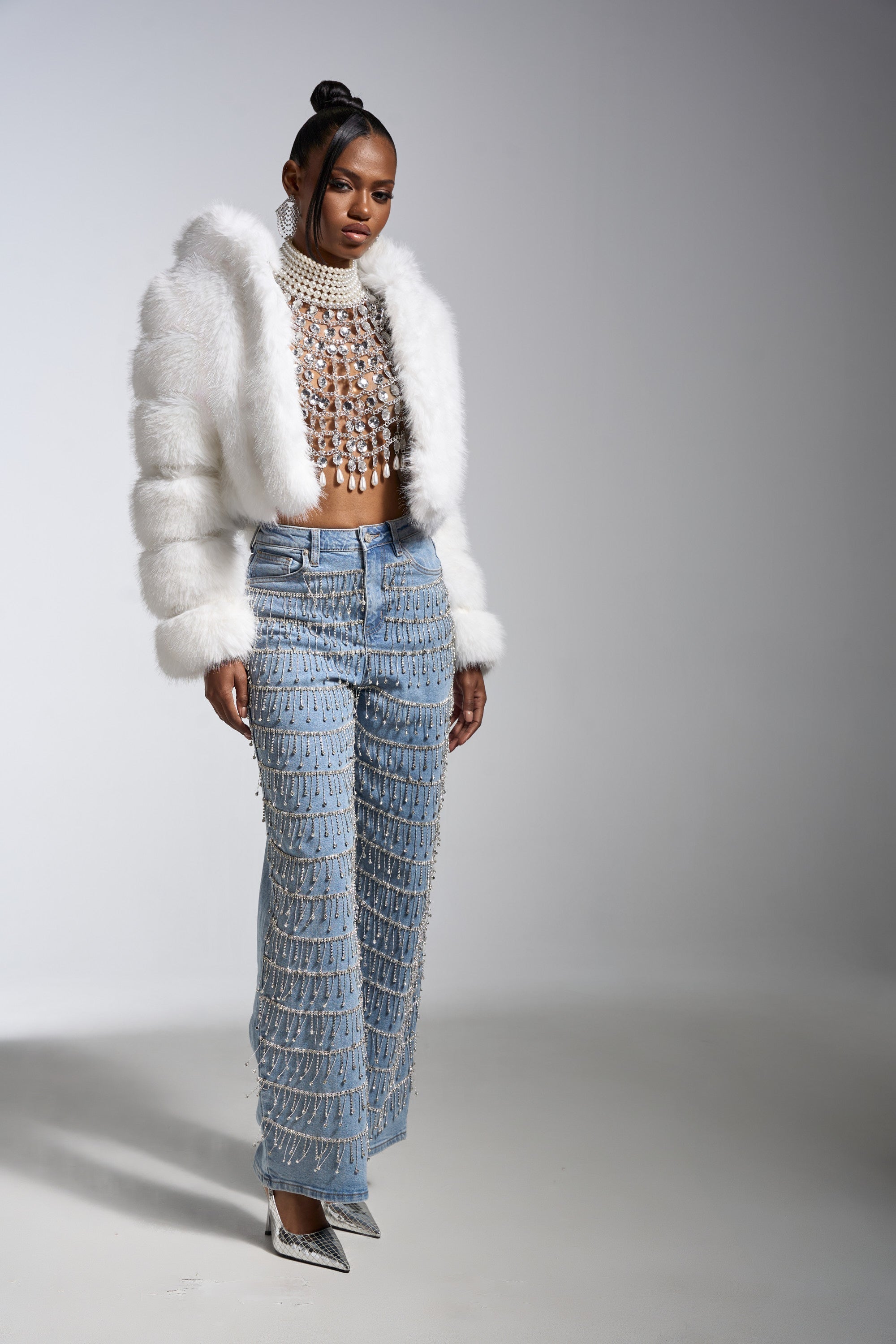 DRIP DRIP EMBELLISHED DENIM
