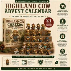 🐮🎄 Highland Cow Careers Advent Calendar 2026 – 24 Days of Country Charm 🎁🤎