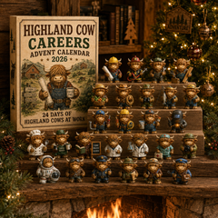 🐮🎄 Highland Cow Careers Advent Calendar 2026 – 24 Days of Country Charm 🎁🤎