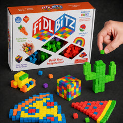 Color Stick-Together Sensory Foam Cubes - Deluxe Set