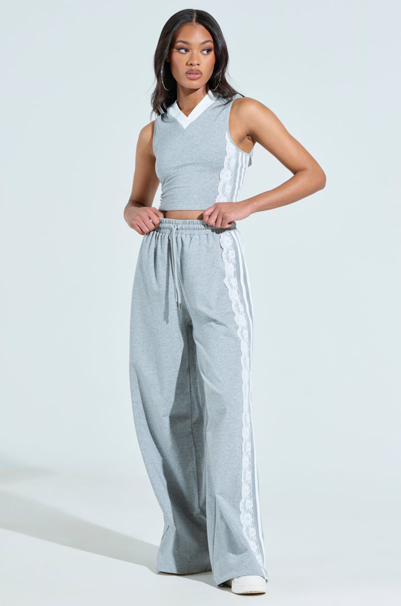 IN A LEAGUE OF MY OWN WIDE LEG JOGGER