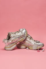 AZALEA WANG OCTAVIA WHITE BOW EMBELLISHED CHUNKY SNEAKER