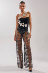CELINE STUD MESH PANT