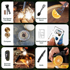 24-Day Survival Advent Calendar-Emergency Gear Countdown Gift Set