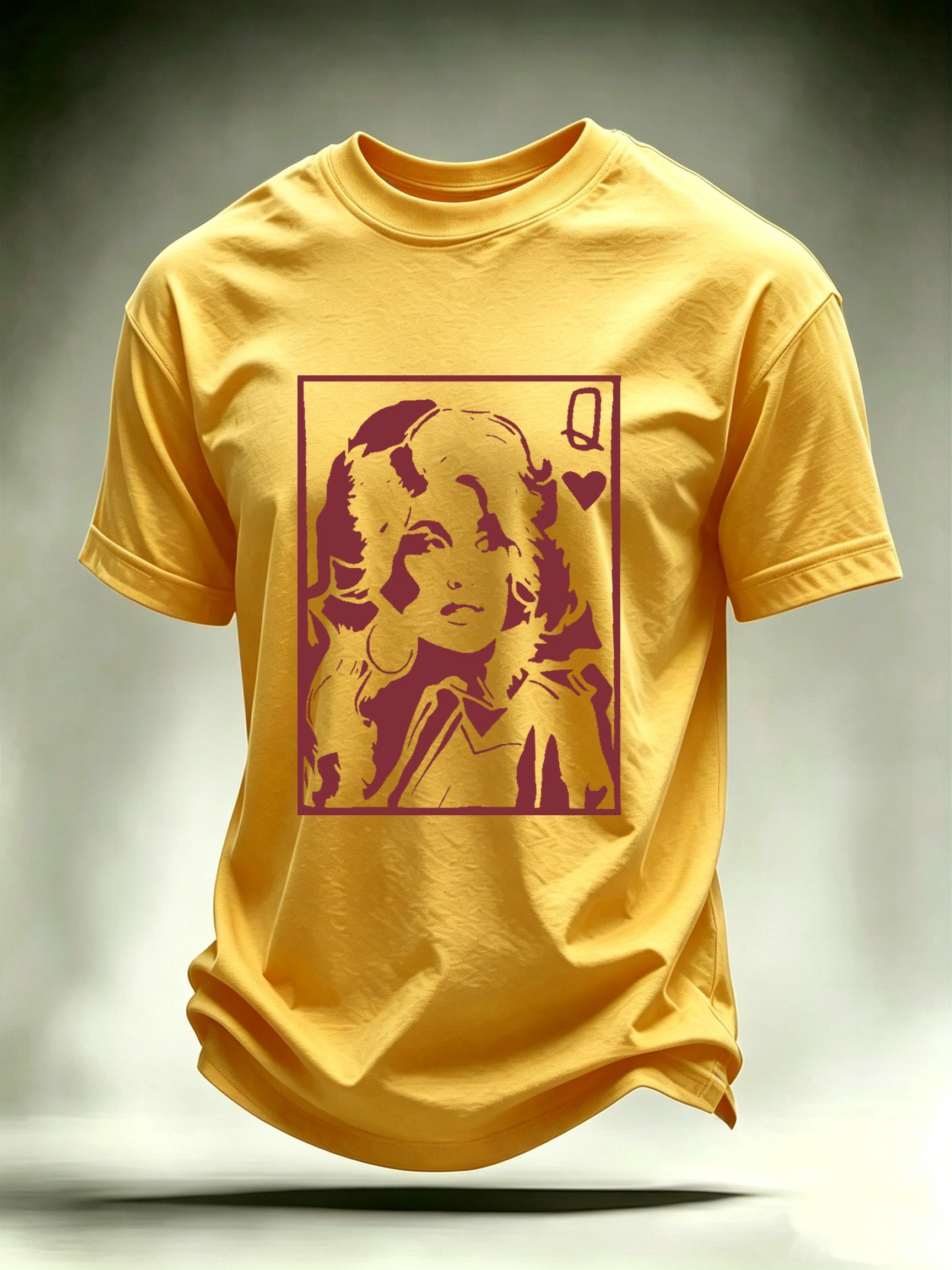 Men's Queen of Hearts Shirt Country Music Graphic Tee