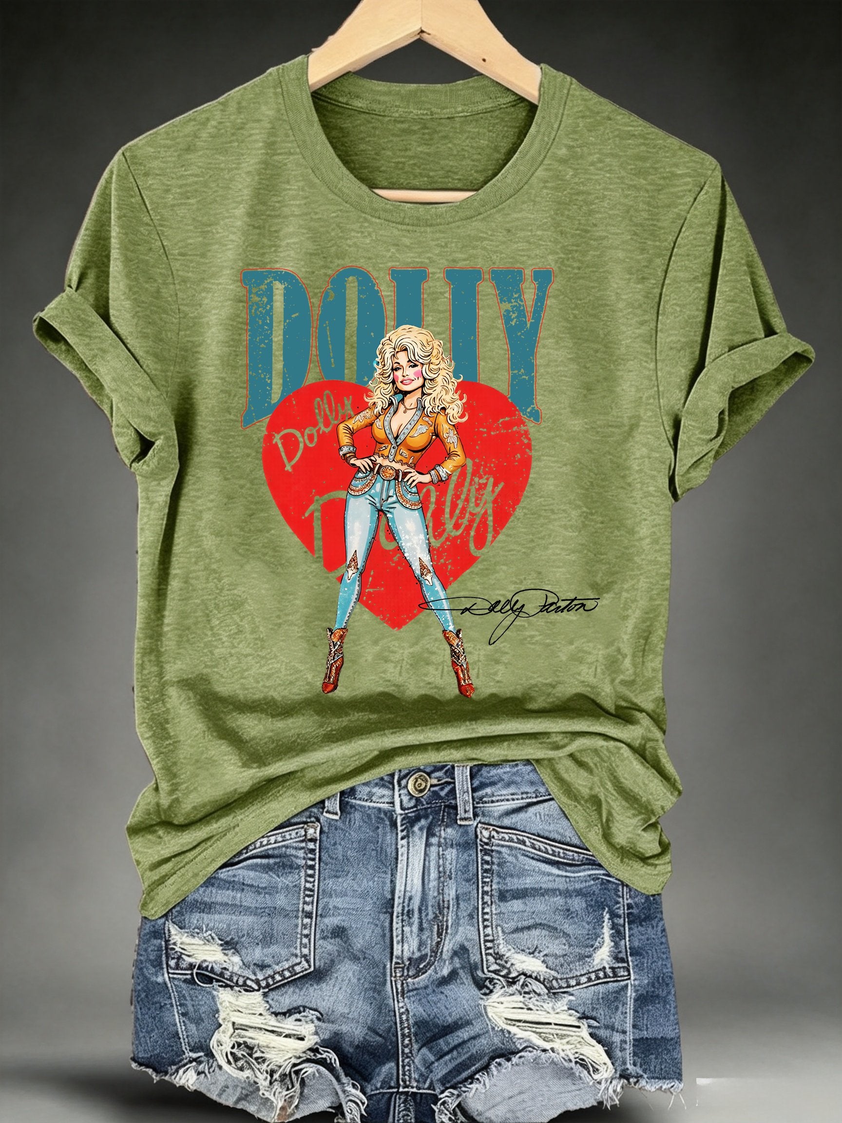 Women's Vintage Country Music Tribute Parton Tour T-Shirt
