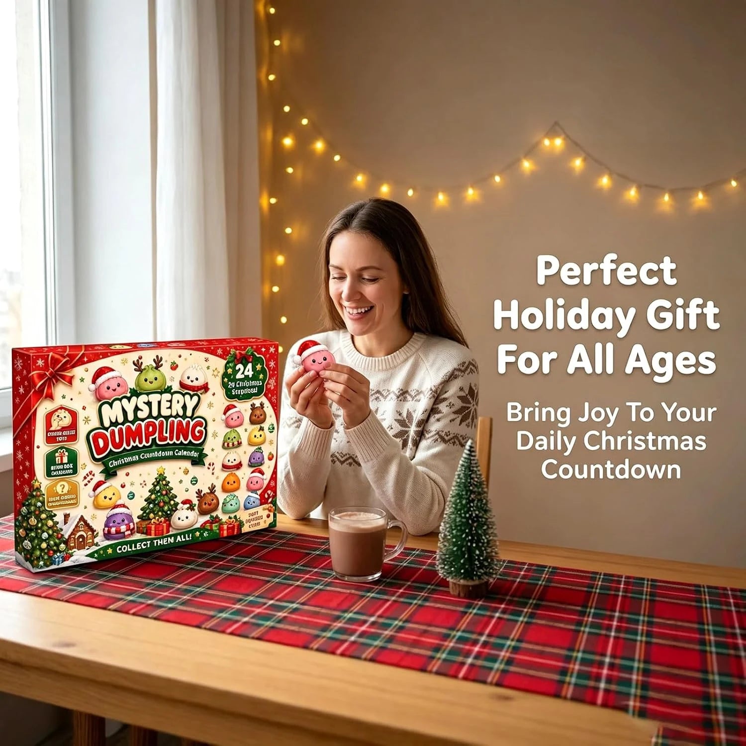 2026 Christmas Dumpling Squishy Advent Calendar - 24-Day Countdown