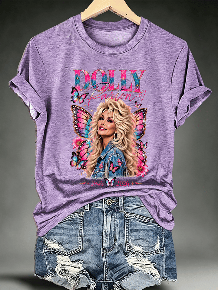 Women's Vintage Country Music Tribute Parton Tour T-Shirt