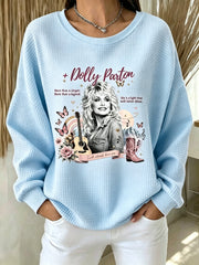 Women's Dolly Parton Memorial Print Sweatshirt