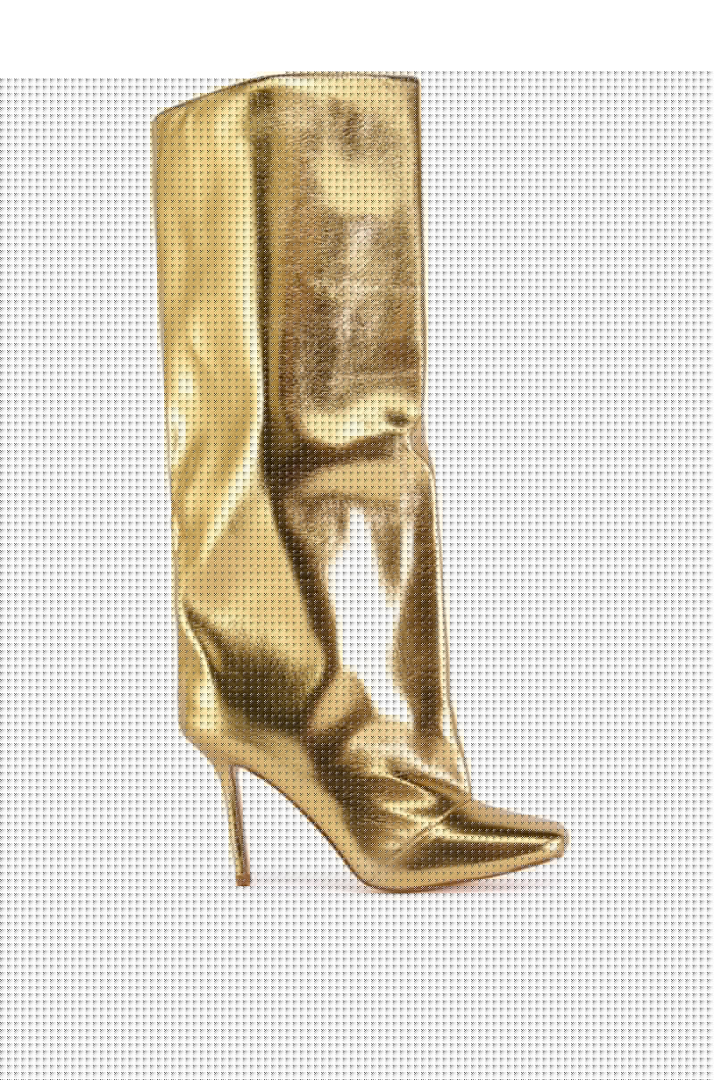 AZALEA WANG REBELITE GOLD STILETTO BOOT