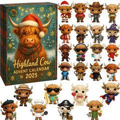 3D sculpture🐮Highland Cow Advent Calendar 2025 -  Highland cow doll 🎄✨