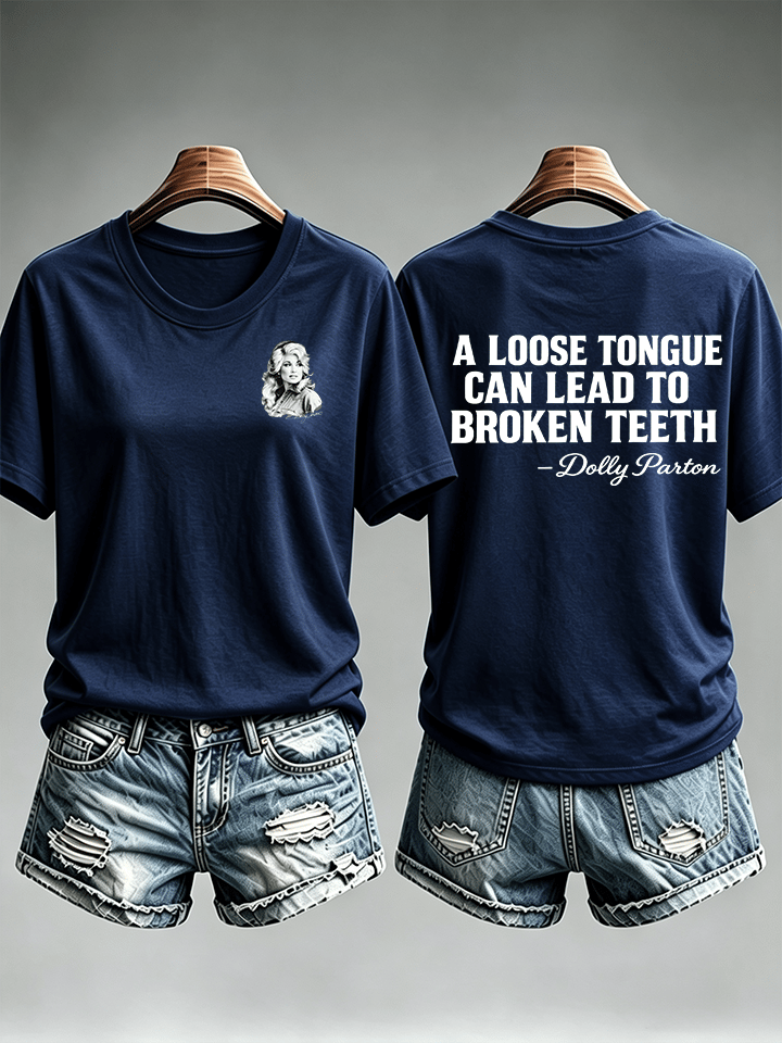 Women's  Vintage Signature Graphic Memorial Print T-Shirt