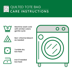 Cozy Stacks Quilted Tote  Bag