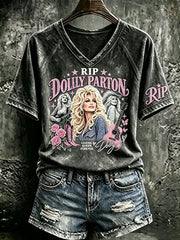 Women's Rip Dolly Parton Printed T-shirt