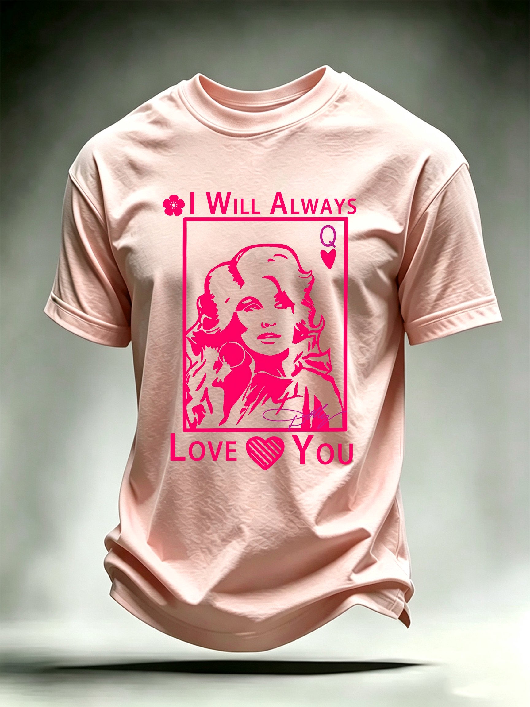 Men's Queen of Hearts Shirt Country Music Graphic Tee