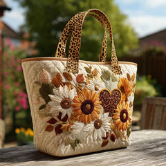 Wild Love Quilted Tote  Bag