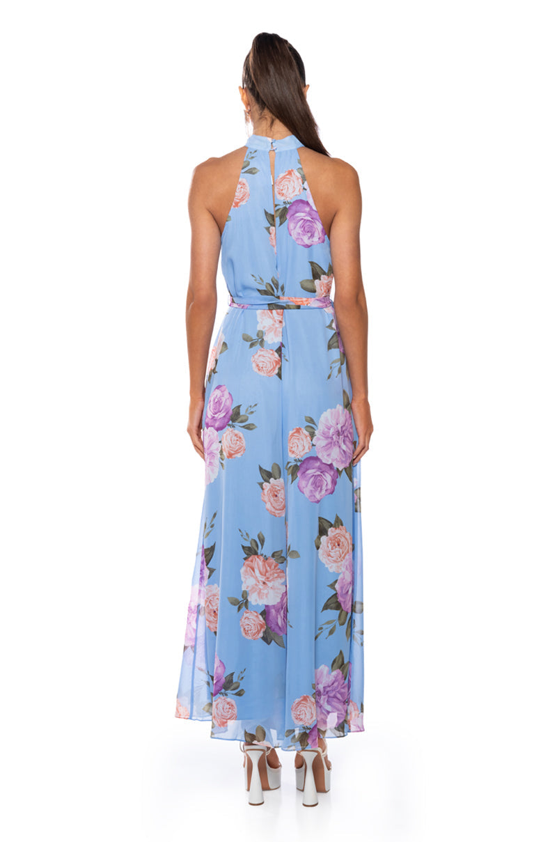 ZOEY HIGH NECK FLORAL JUMPSUIT