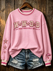 Women's Vintage-Style Country Music Singer Commemorative Graphic Top