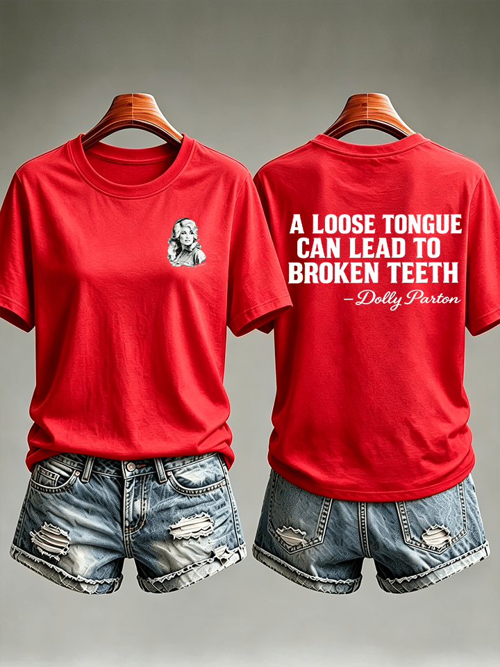 Women's  Vintage Signature Graphic Memorial Print T-Shirt