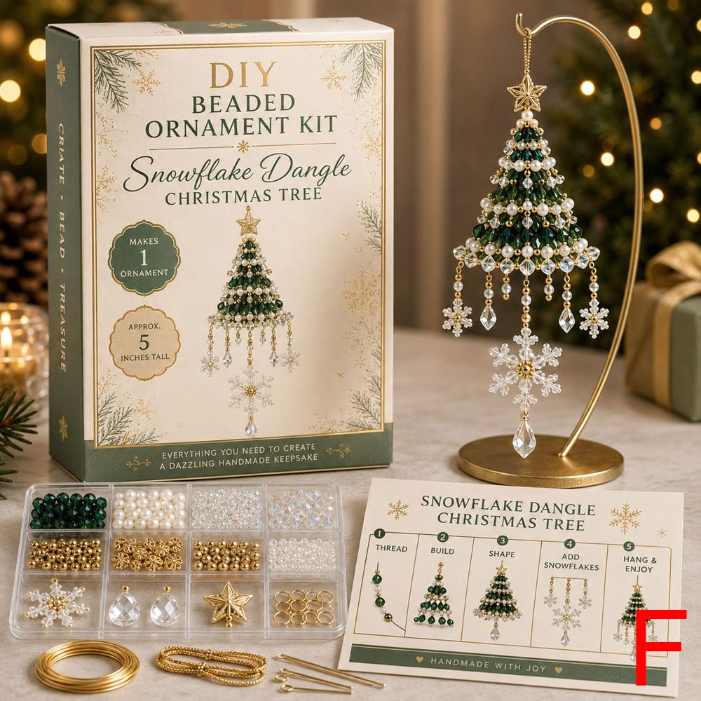 🎄DIY Christmas Tree Beaded Ornament Kit