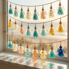 2026 Sea Glass Angel Advent Calendar - 24-Day Christmas Countdown