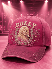 Tribute to Country Music Legend Dolly Parton Printed Hat