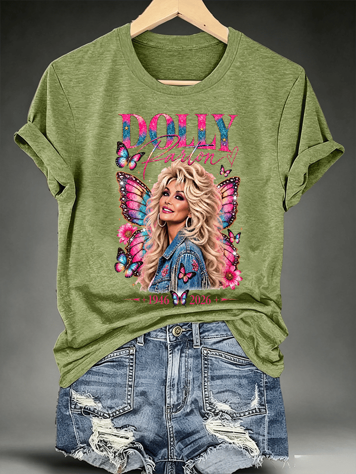 Women's Vintage Country Music Tribute Parton Tour T-Shirt
