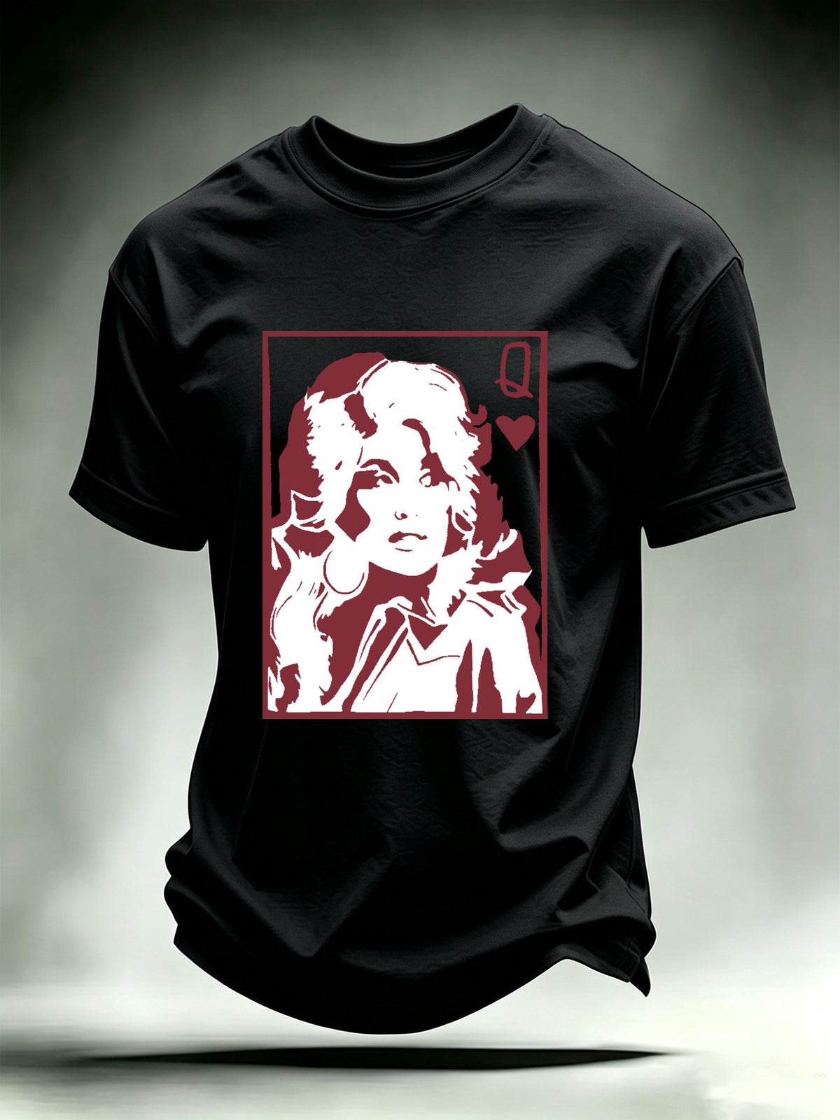 Men's Queen of Hearts Shirt Country Music Graphic Tee