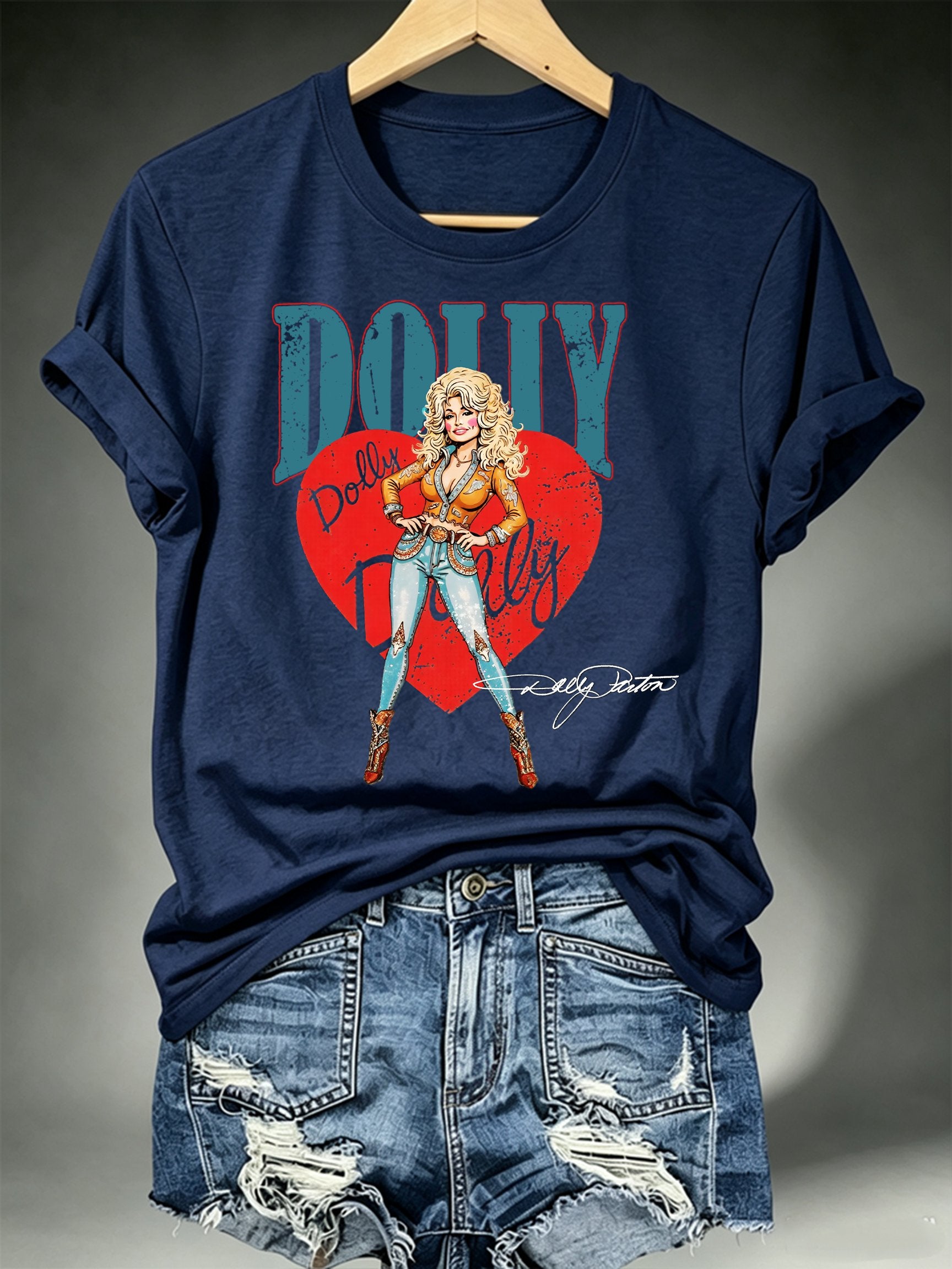 Women's Vintage Country Music Tribute Parton Tour T-Shirt