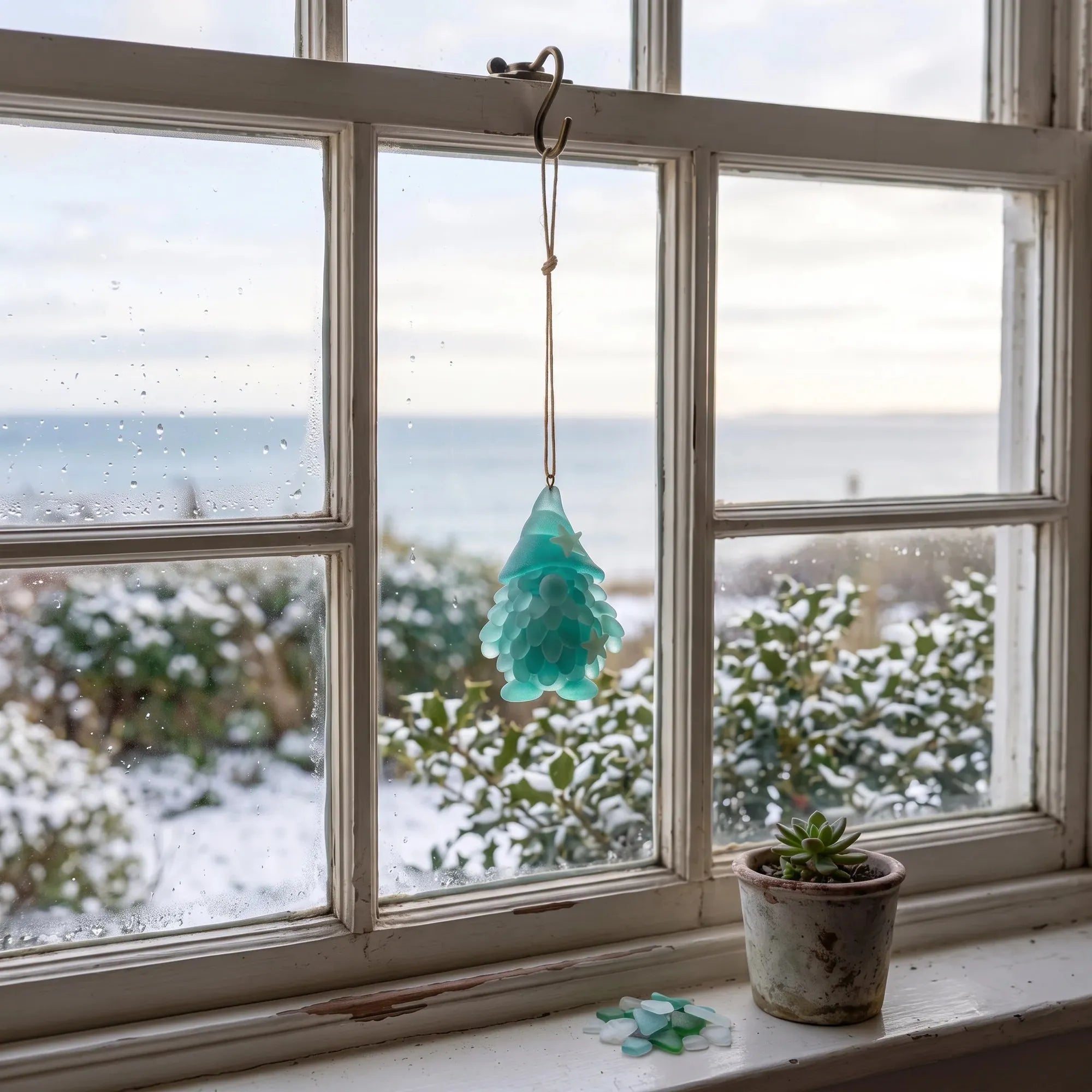 🌊🧝‍♂️ Sea Glass Gnome Advent Calendar 2026 | 24 Coastal Gnome Charms for Christmas Countdown, Tree Decor & Holiday Gifts