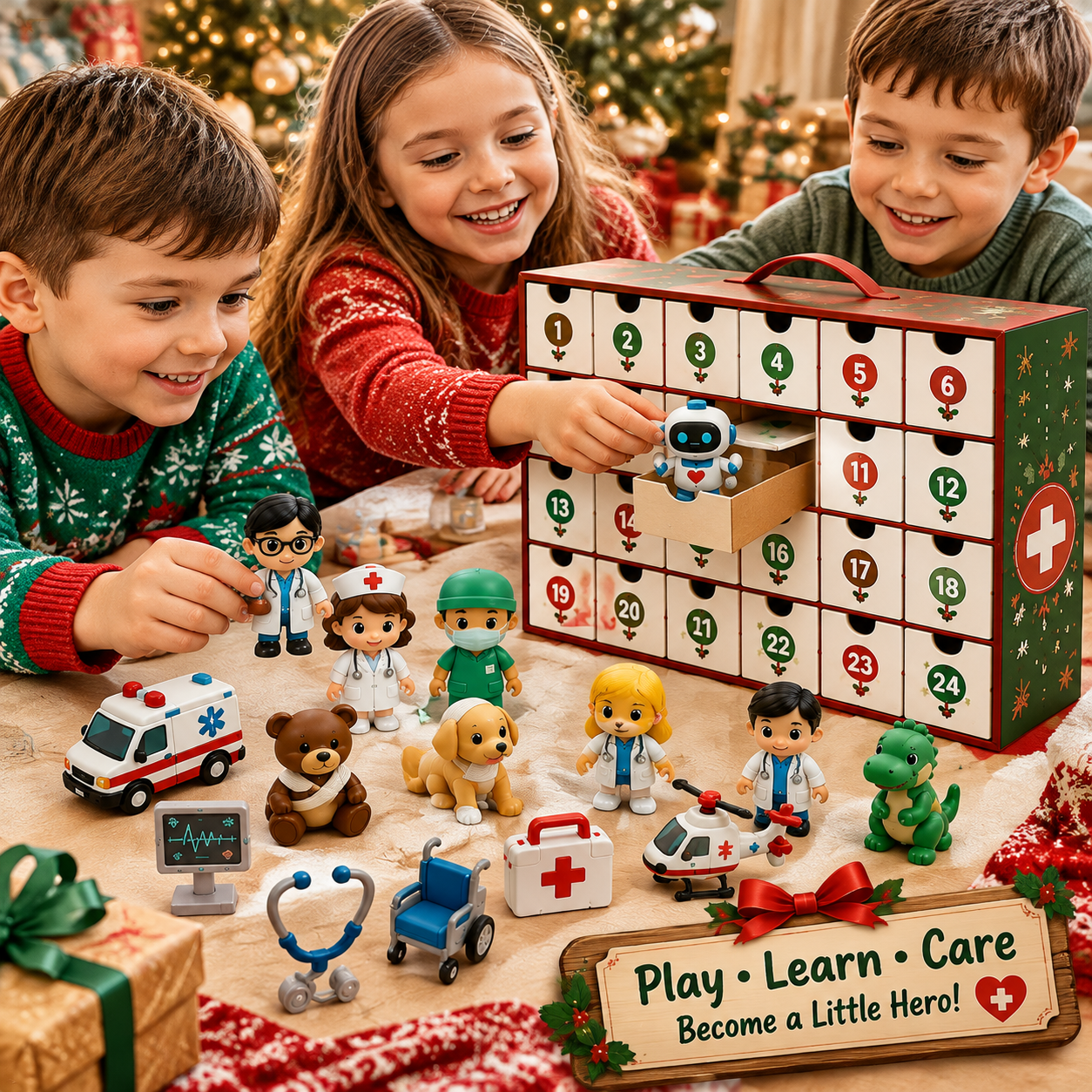 🩺🎄 Little Heroes Medical Rescue Advent Calendar – 24 Days of Doctor, Nurse & Rescue Adventures