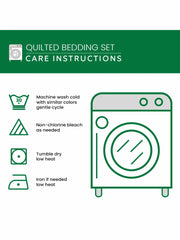 Heritage Patch 3-piece quilted bedding set