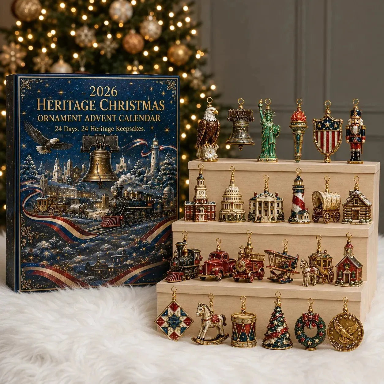 ✨⏰ Limited anniversary edition✨49% OFF!🔥America 250th Anniversary Heritage Christmas Advent Calendar