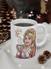 Retro Country Music Legend Tribute  In A World Full Of Jolenes Be A Dolly Print Mug